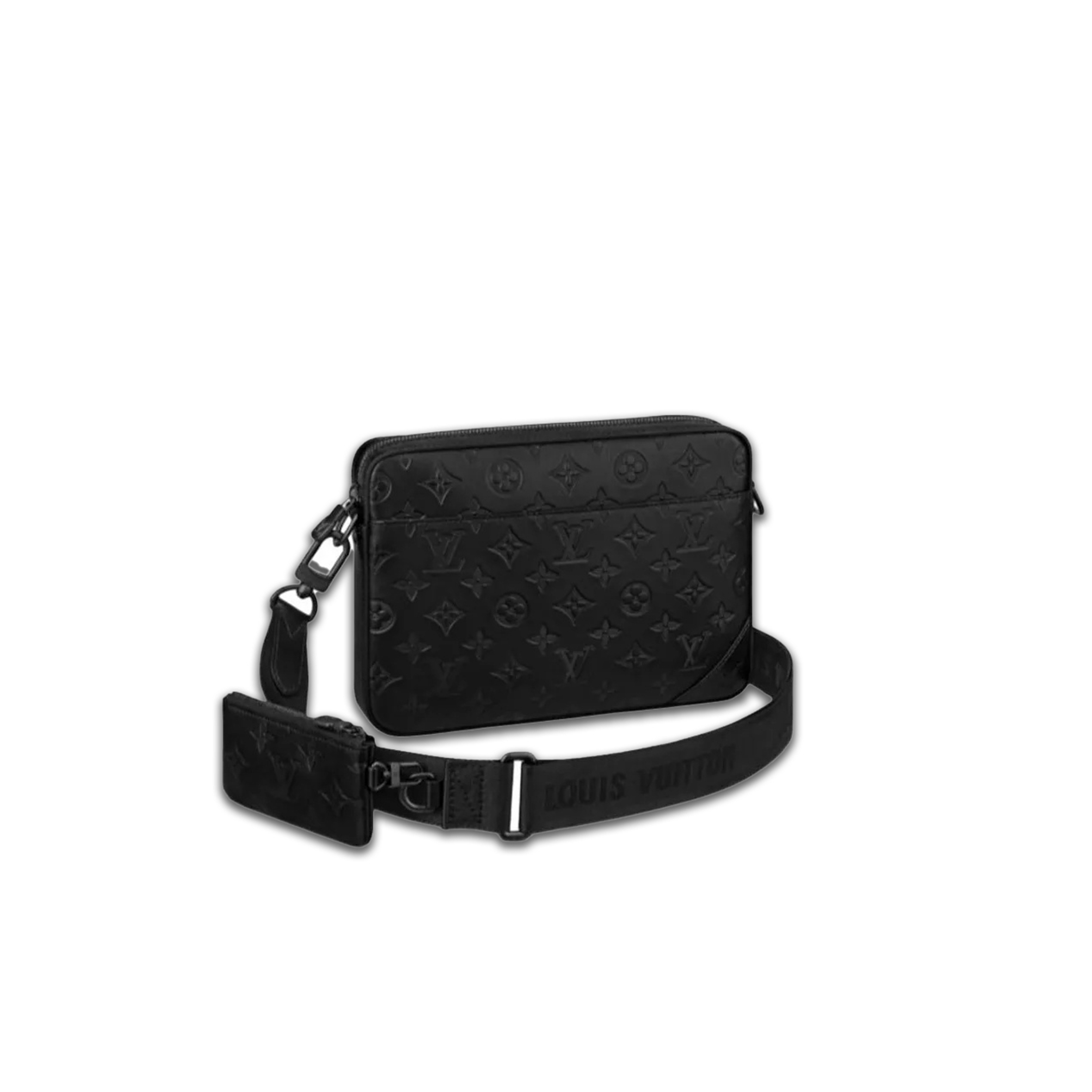 l0*is V*t0n embossed leather and cowhide messenger bag shoulder crossbody bag m46602 (25*18.5*7cm)